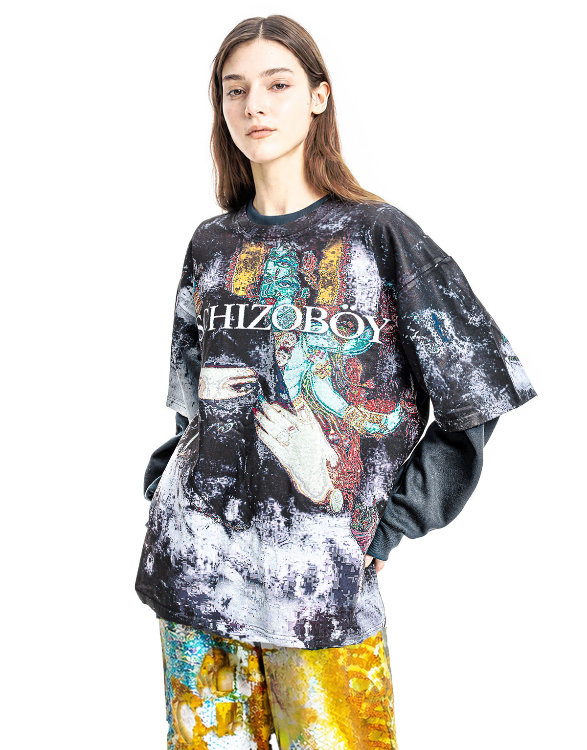 Pigmented Pictorial Cotton Jersey